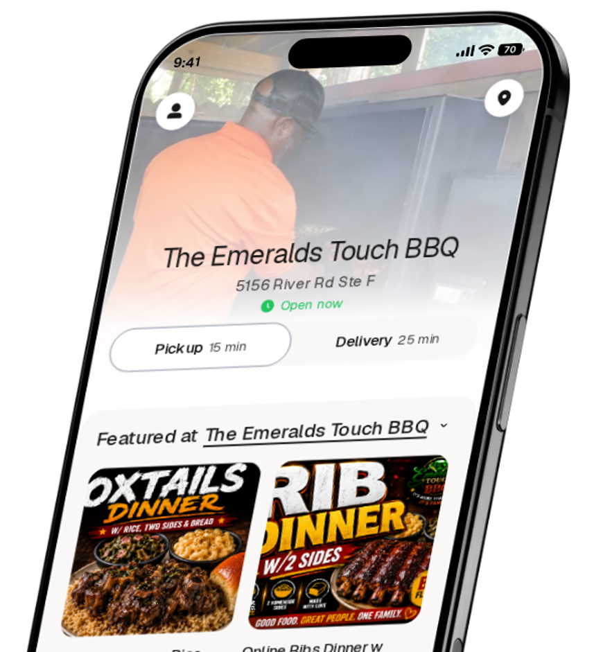 The Emeralds Touch BBQ app preview