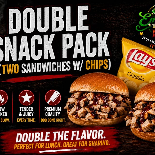 Double Snack Pack (Two Sandwiches w/ chips).