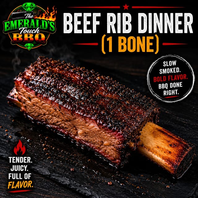 Beef Rib Dinner (1 Bone).
