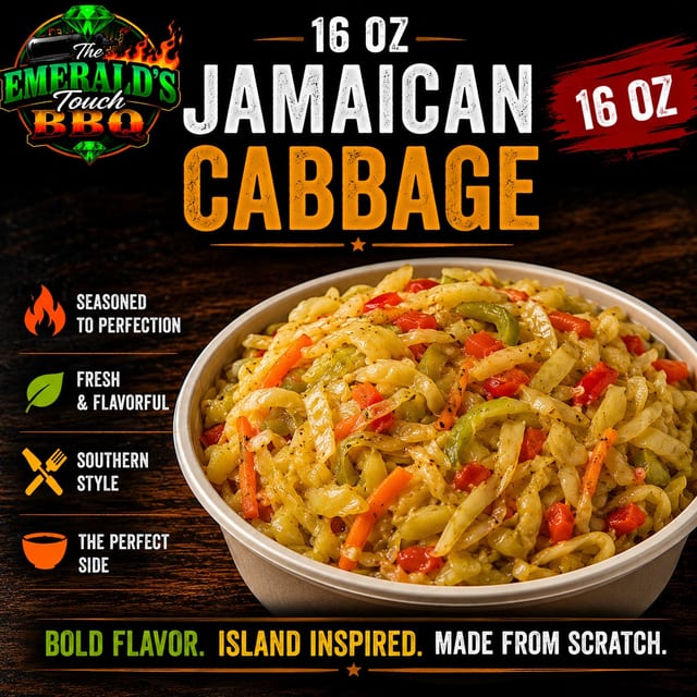 16oz Jamaican Cabbage.