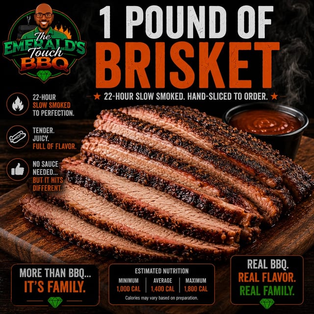 1 Pound Of Brisket.