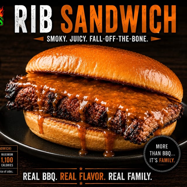 Rib Sandwich.